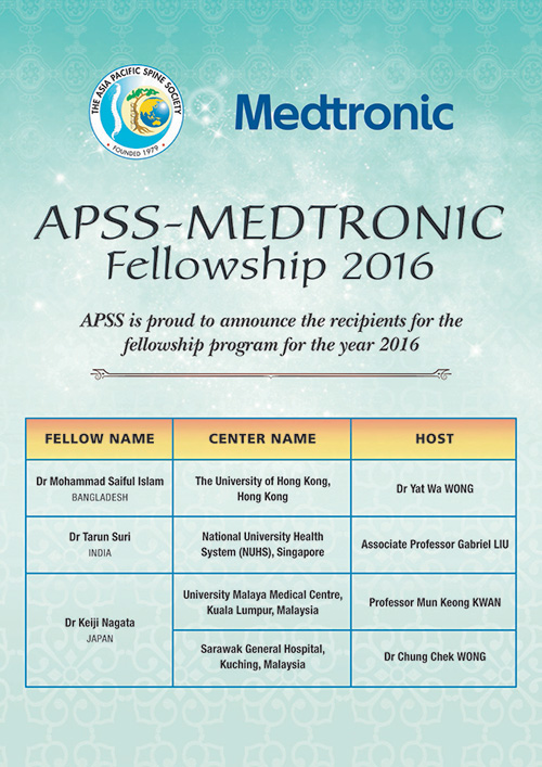 APSS Medtronic Fellowship